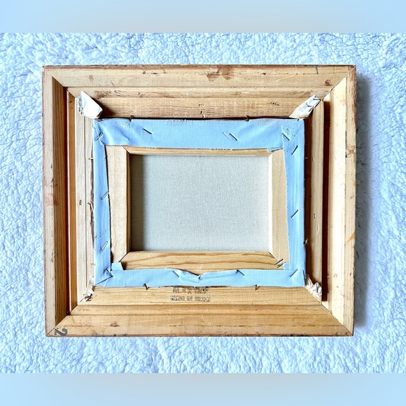 Original Vtg Parisian Street Oil Canvas Paint Fine Art Signed Caroline Burnett - Picture 7 of 7